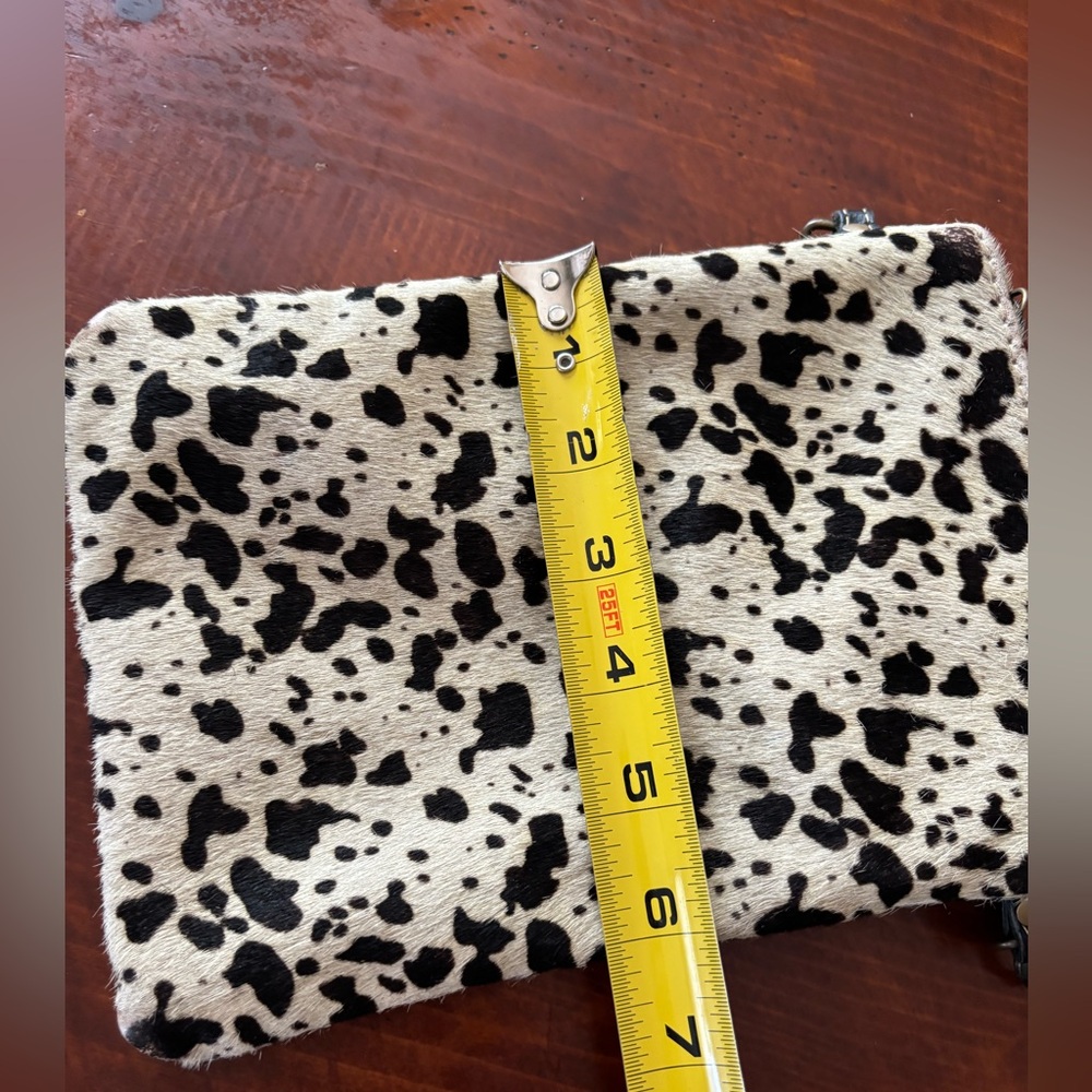 Myra Bags Leather & Cotton Crossbody Purse small Coastal Western - Picture 9 of 9